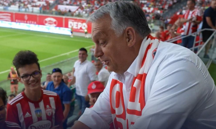 Playsport Viktor Orban în tribune la Sepsi FCU Craiova Premierul