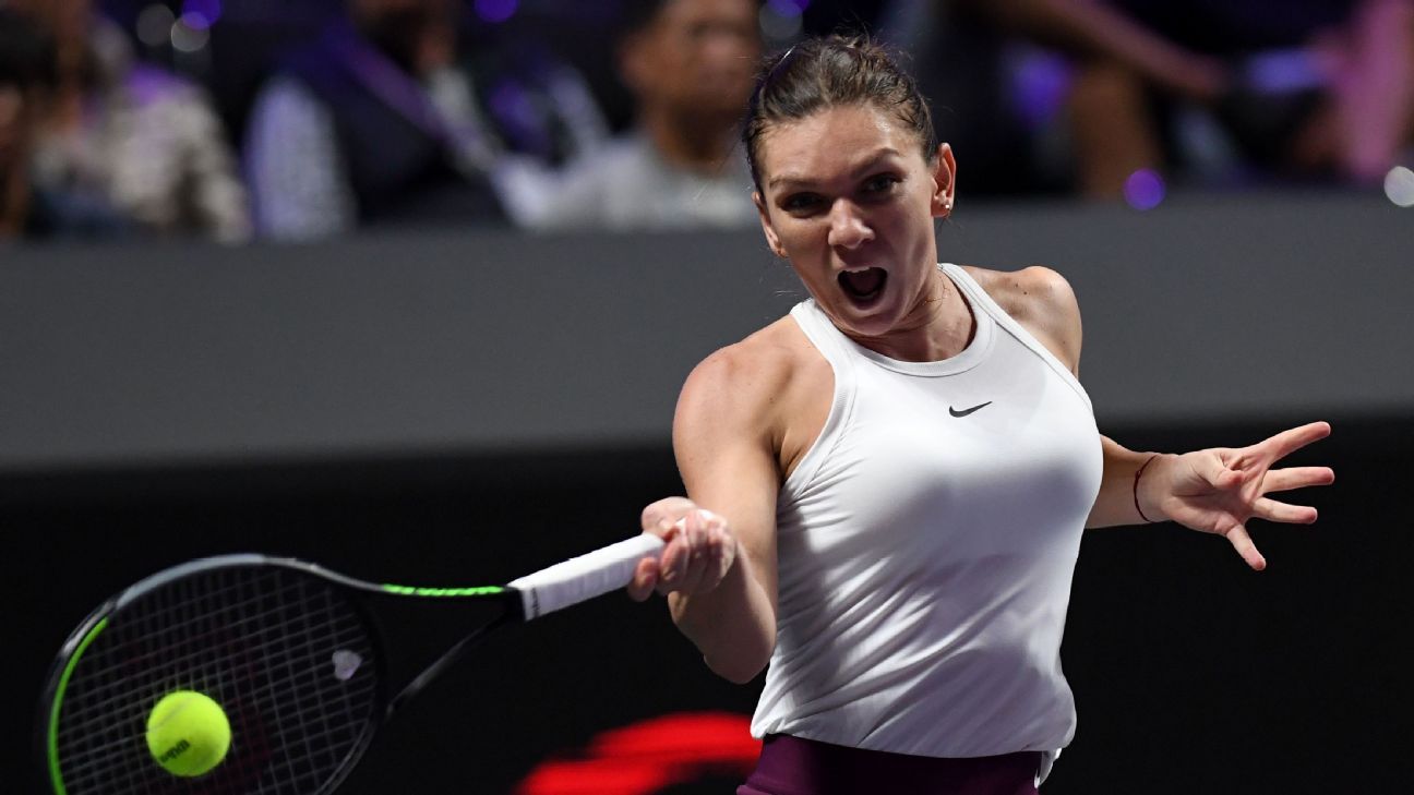 Simona Halep și-a regăsit cadența în setul al doilea al meciului cu Tomjlanovic