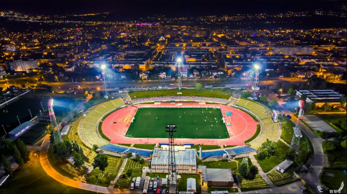 Stadionul Municipal „Nicolae Dobrin”, actuala arenă pe care evoluează FC Argeș