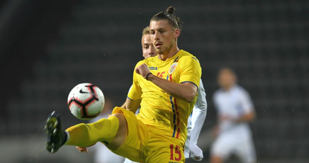 Radu Drăgușin a început ca rezervă partida România U21 - Germania U21 de la Campionatul European