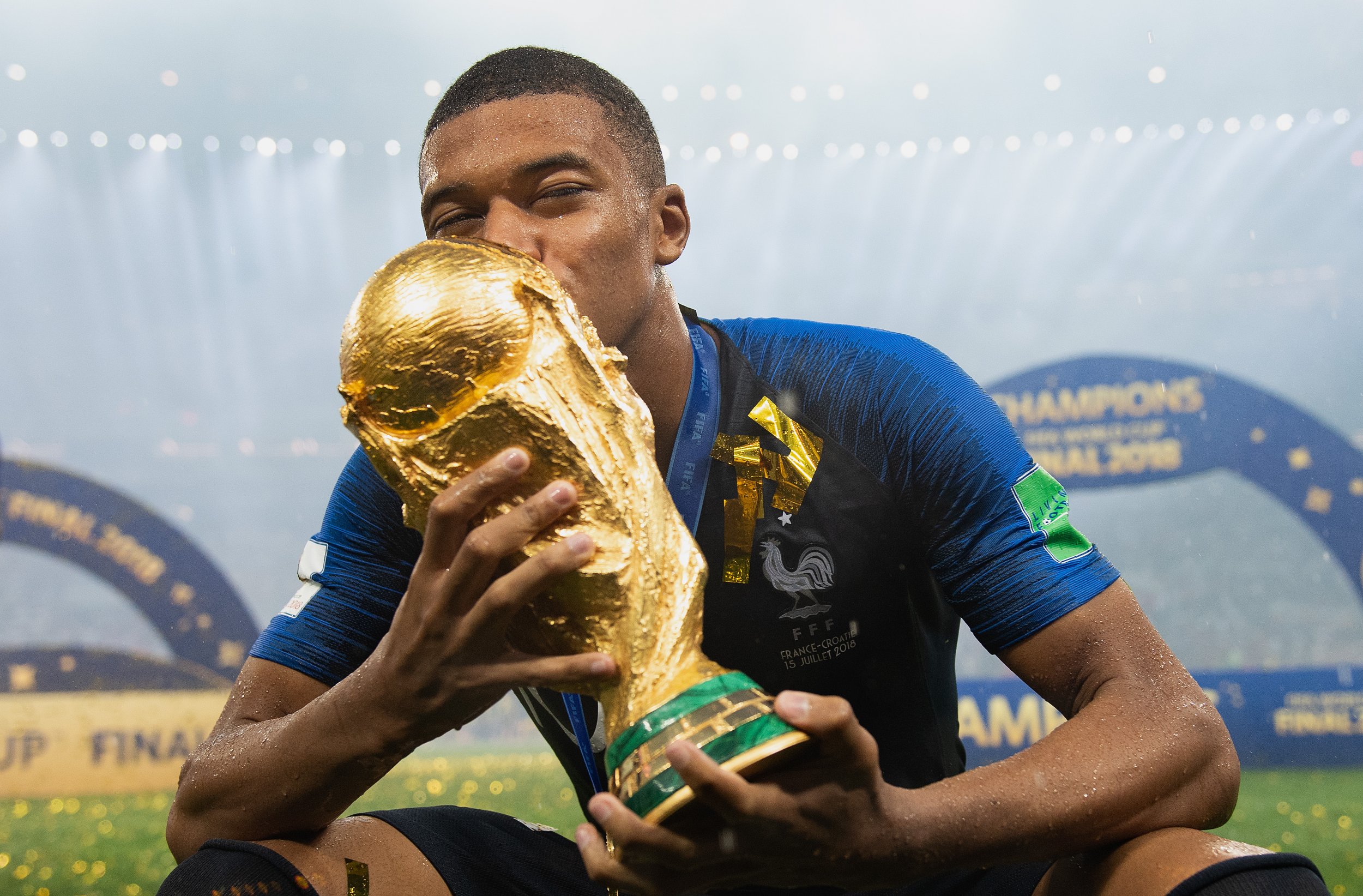 Kylian Mbappe e campion mondial cu Franța, în 2018