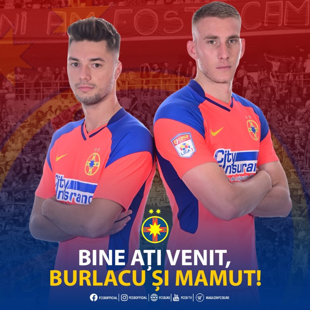 Schimbul cu FCSB, oficializat: Mamut și Burlacu au plecat din Banie