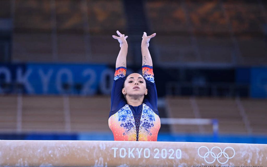 Larisa Iordache, la antrenamentele desfăşurate înaintea probelor din cadrul JO de la Tokyo din 2021 