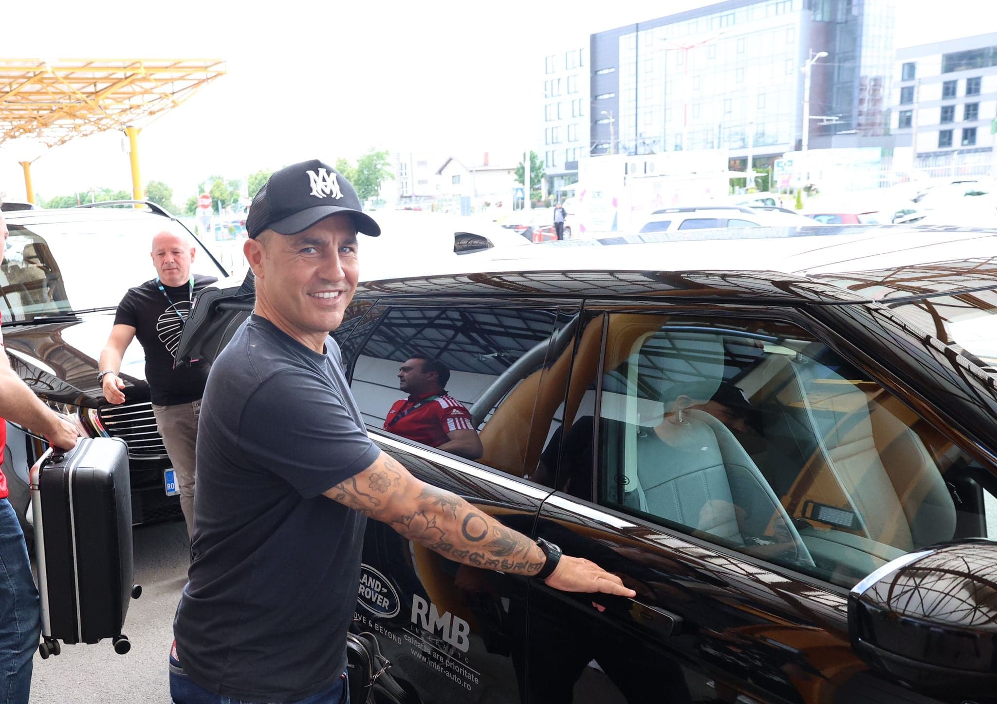 Fabio Cannavaro în drum spre Sports Fest. Sursa foro:playsport.ro