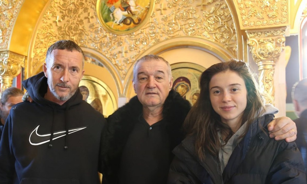 Gigi Becali, Mihai Stoica şi Teodora Stoica, fiica managaerului general de la FCSB / SURSA FOTO: Facebook 