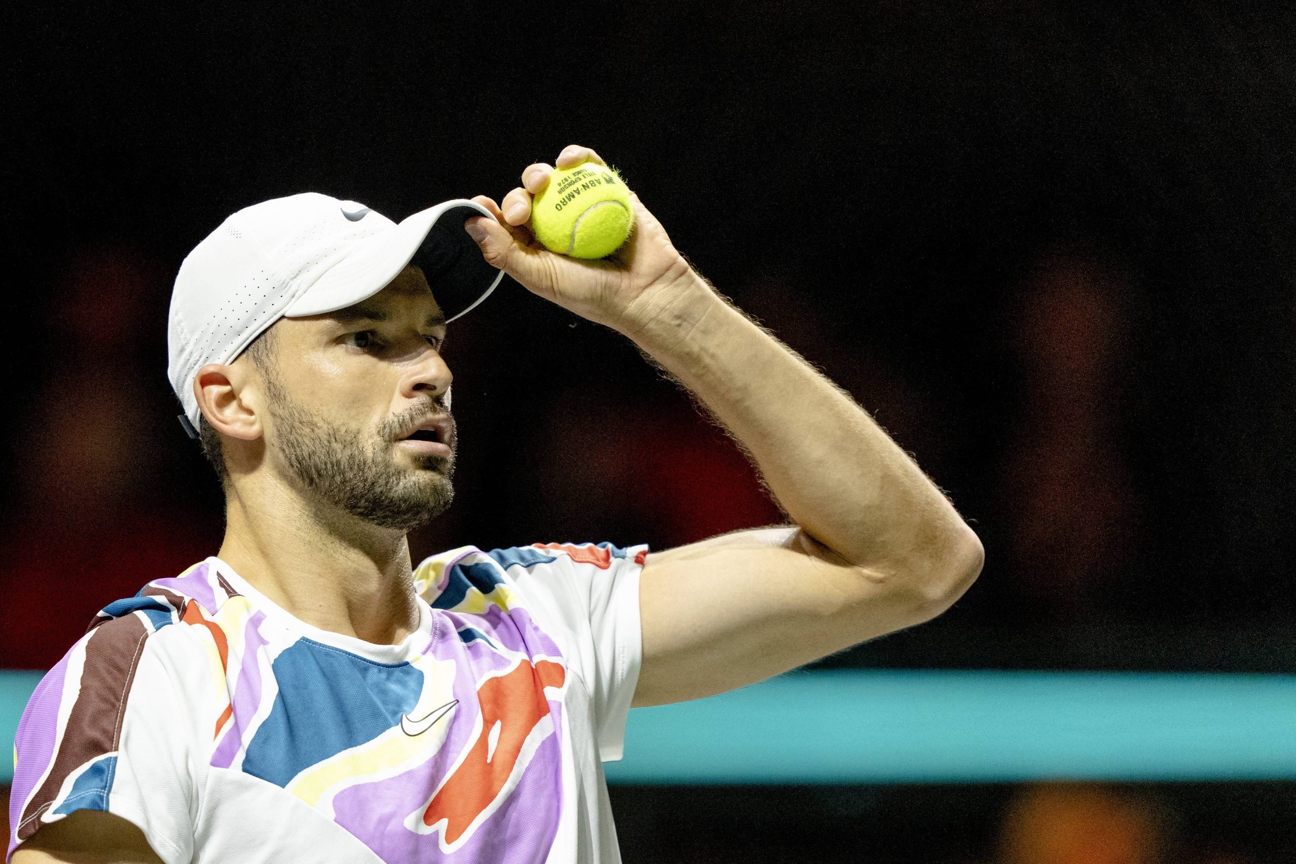 Dimitrov în echipamentul purtat la turneul de la Rotterdam, sursă foto: Imago 