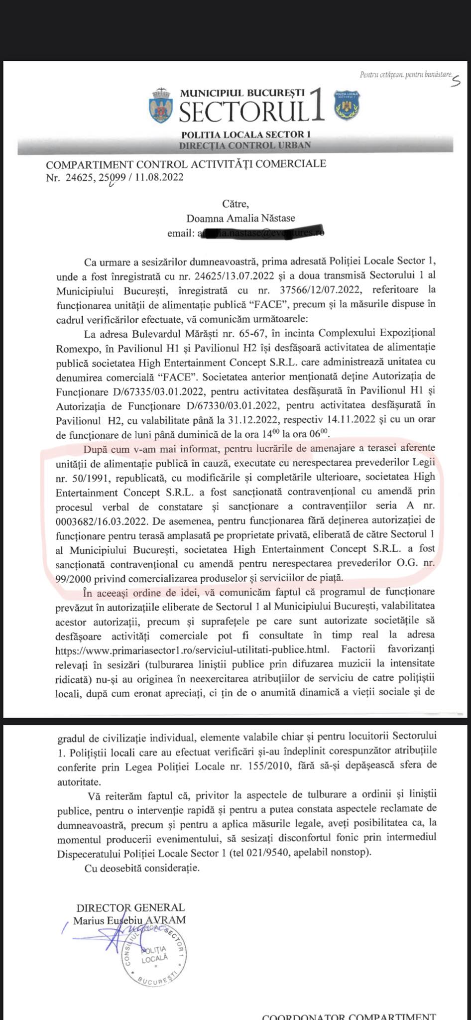 Acesta este răspunsul primit de vedetă din partea organelor statului 