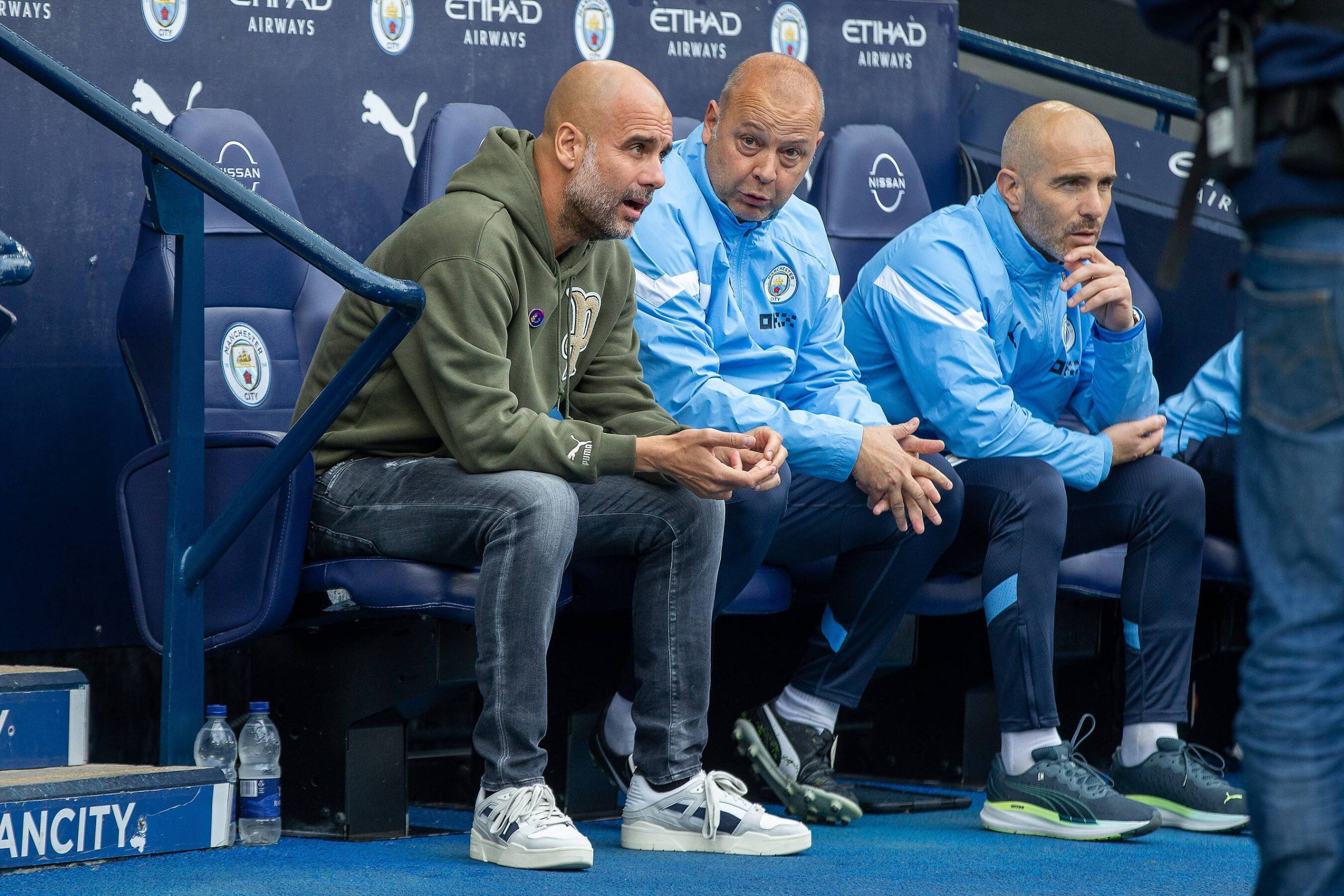 Maresca, pe bancă lângă Pep Guardiola Copyright: Ian Stephen PSI